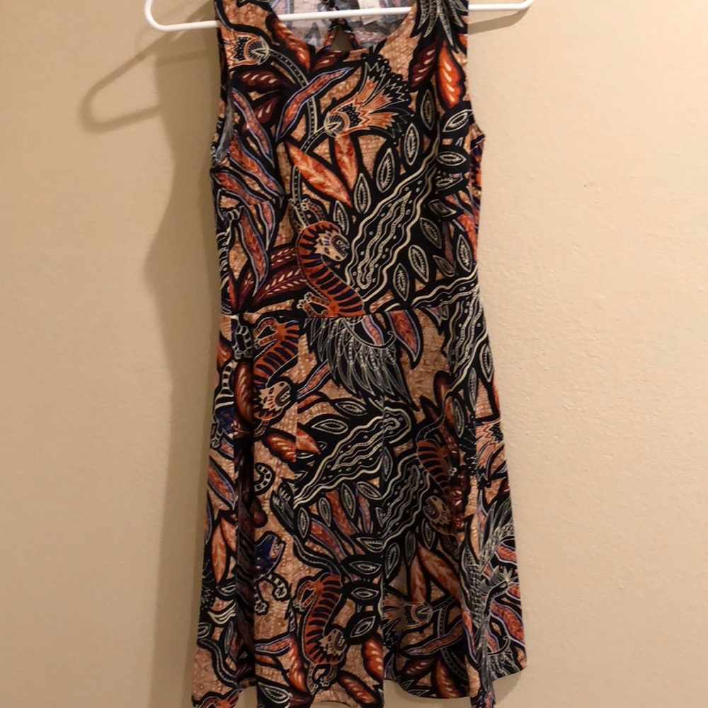Cute A line dress with unique print